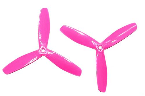 Kingkong 5050 3-Blade Pink Propellers CW CCW 1 Pair for FPV Racer [1067891-p]